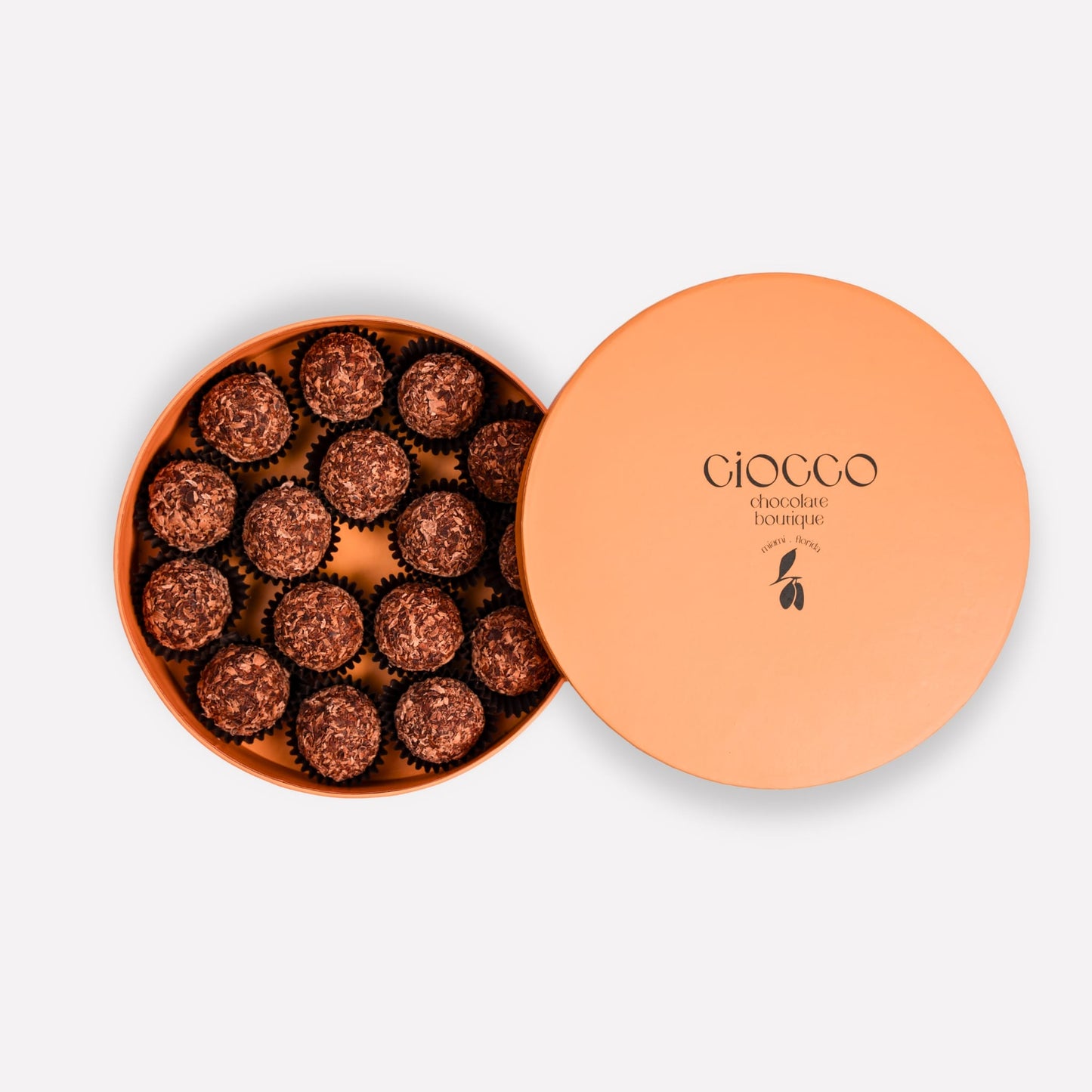 Milk chocolate truffles with hazelnut and almond filling