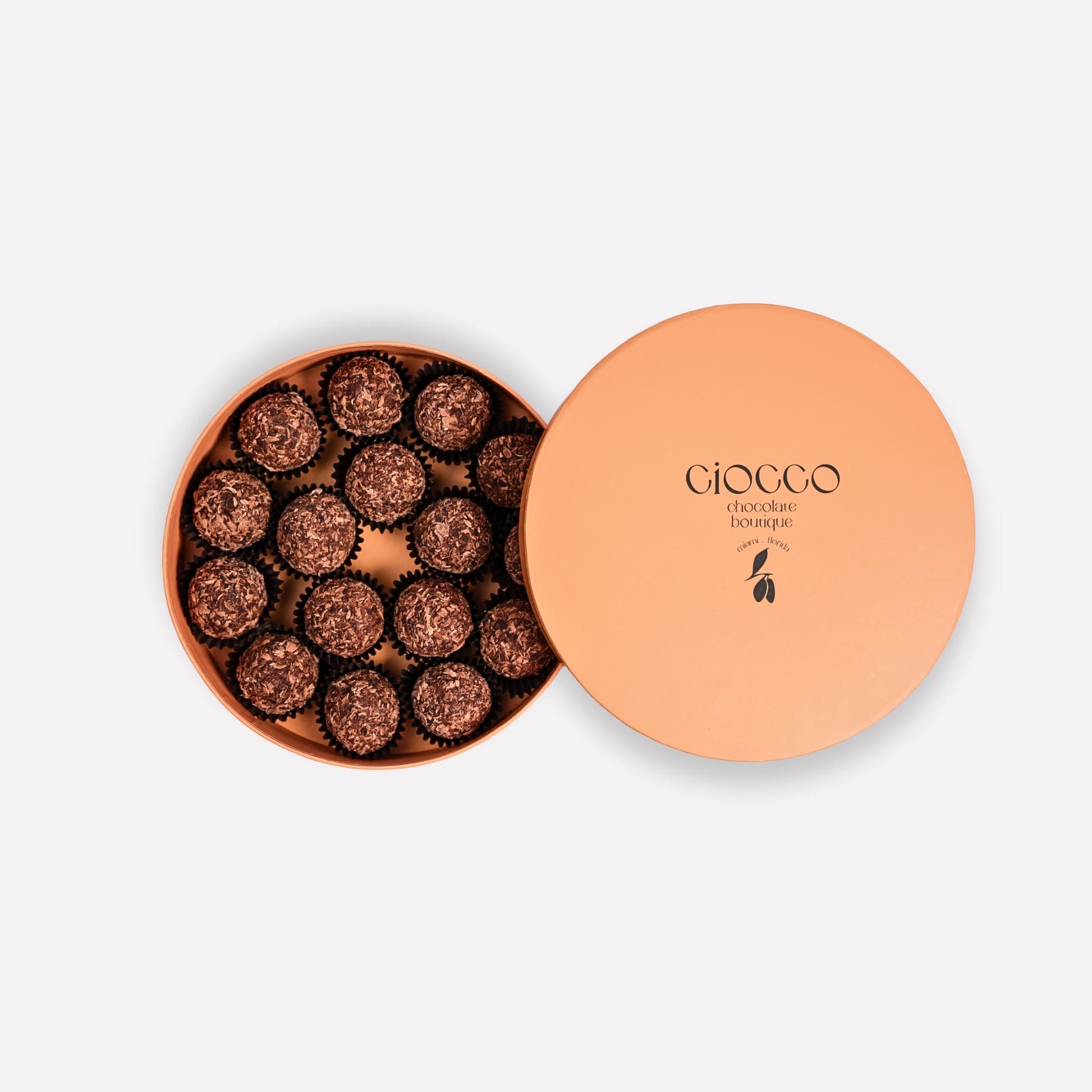 Hazelnut chocolate truffle box